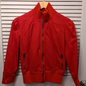 Lux Red Bomber Jacket